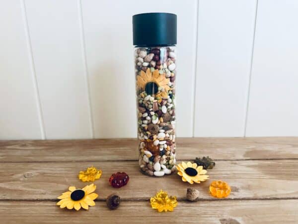 Easy Fall Sensory Bottle for Toddlers - The Mindful Toddler