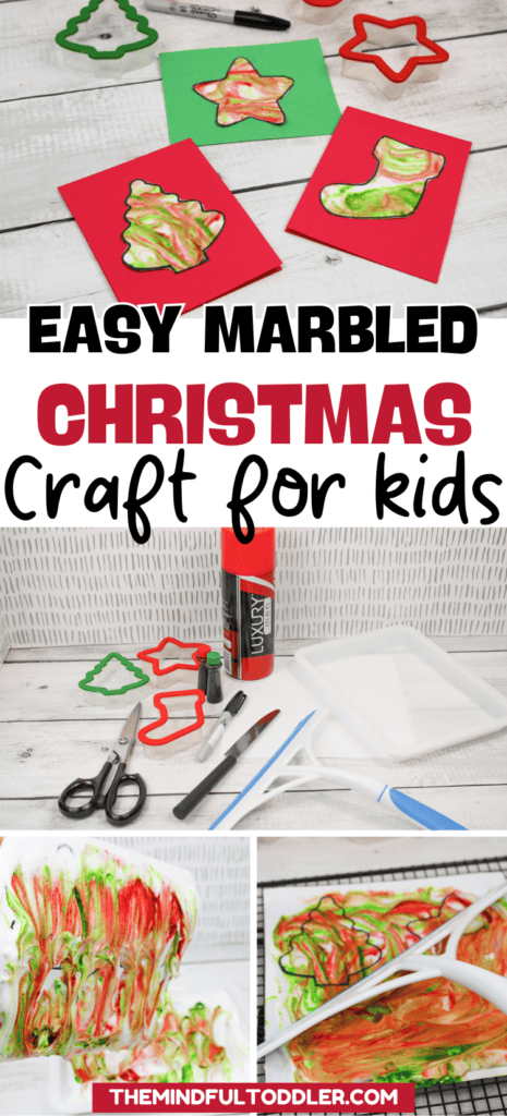 Easy Winter Shaving Cream Painting Craft for Toddlers pin image