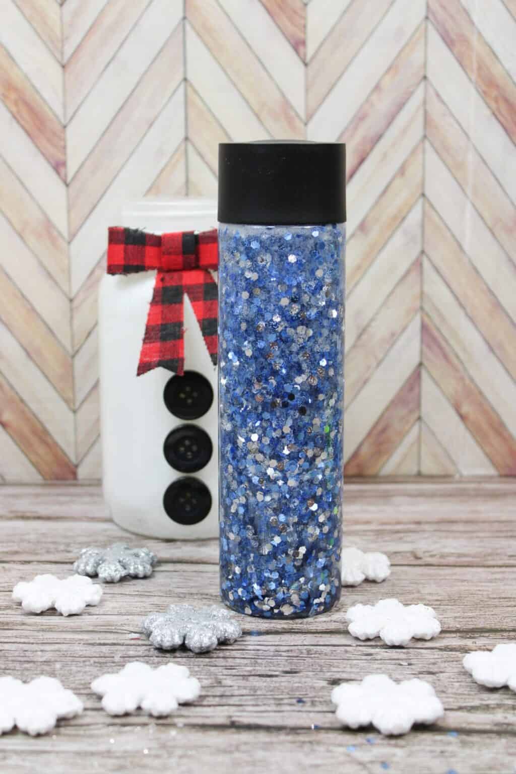 Calming Winter Sensory Bottle for Toddlers - The Mindful Toddler