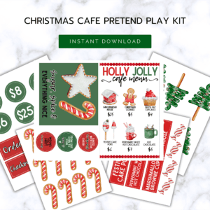 Christmas Cafe Pretend Play Kit
