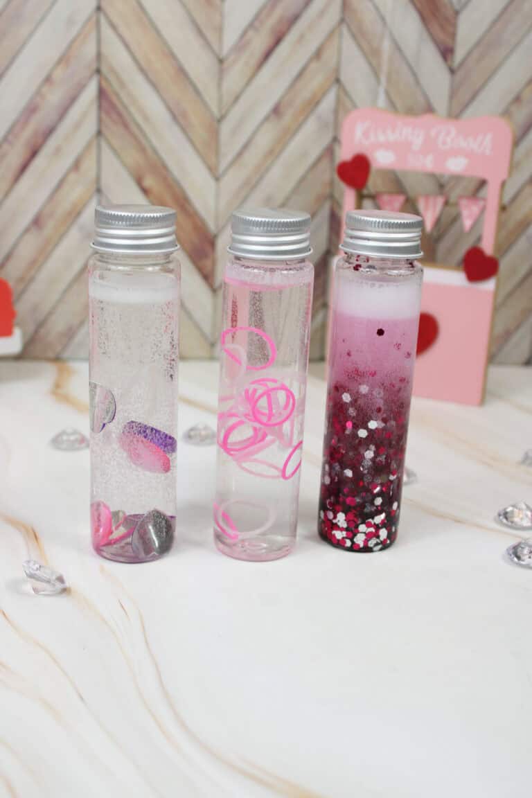 3 Easy DIY Valentine's Day Sensory Bottles for Kids - The Mindful Toddler