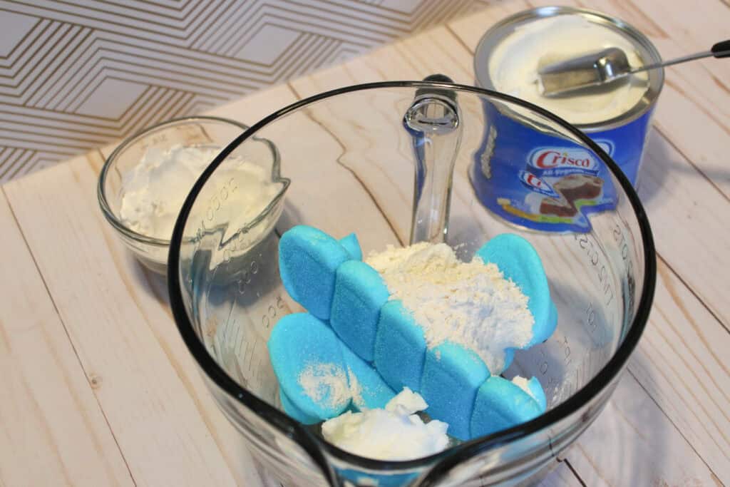 adding ingredients to microwave