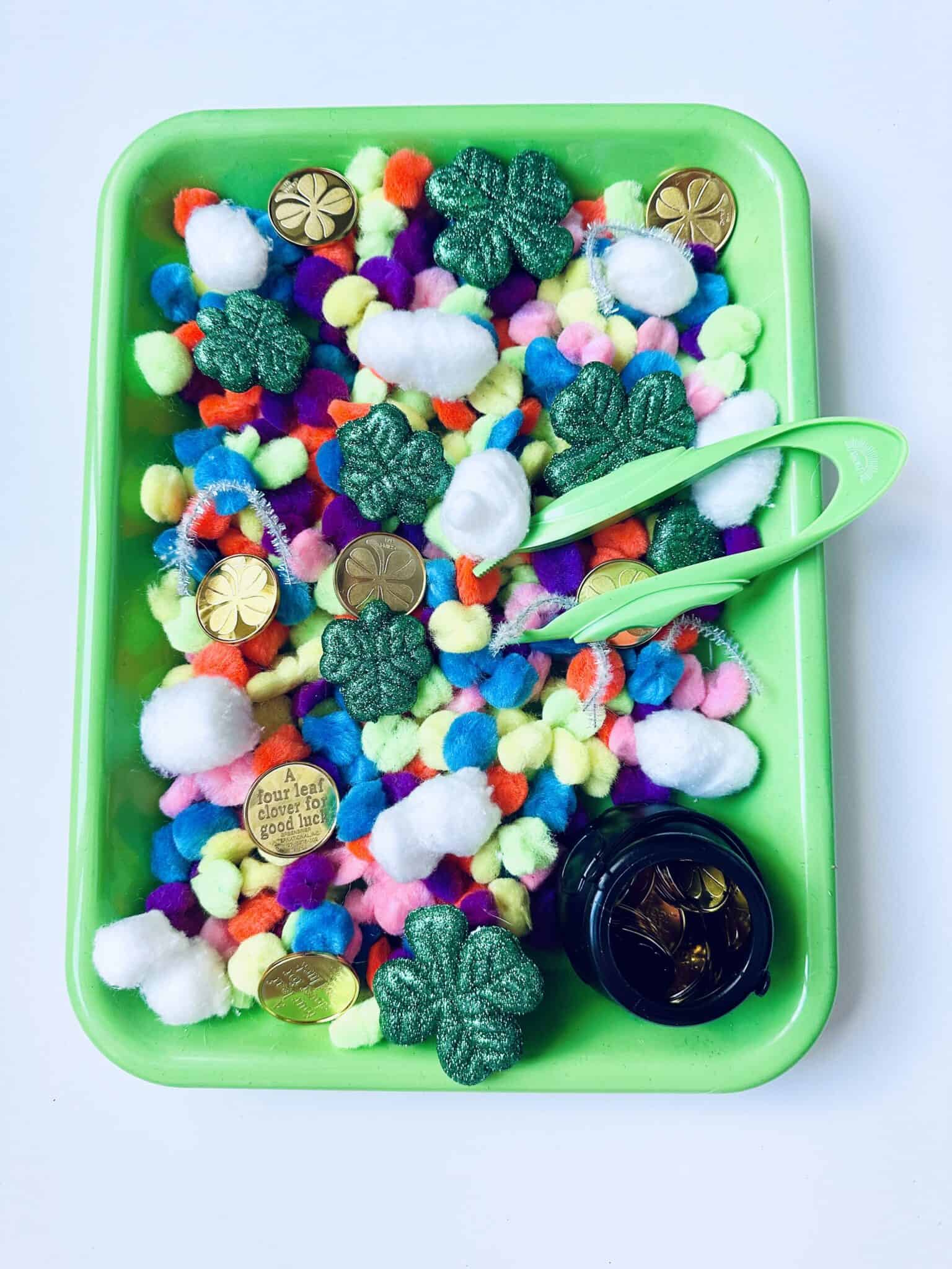 St. Patrick’s Day Sensory Bin for Toddlers - The Mindful Toddler