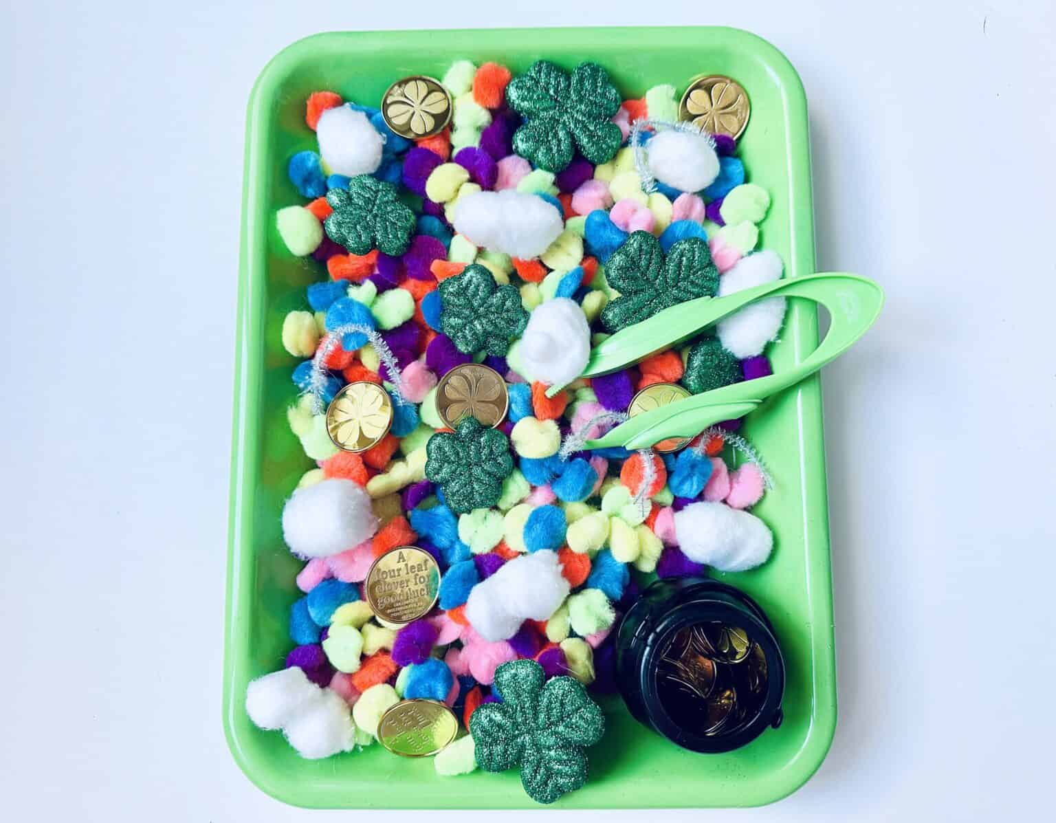 St. Patrick’s Day Sensory Bin for Toddlers - The Mindful Toddler