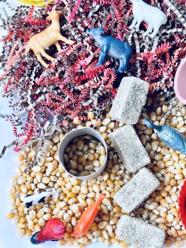 Fun DIY Farm Animals Sensory Bin For Toddlers & Preschoolers