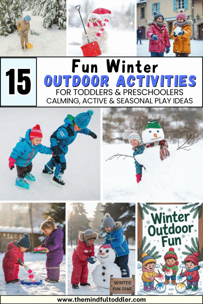 15 Fun Winter Outdoor Activities for Toddlers & Preschoolers — Calming, Active & Seasonal Play Ideas