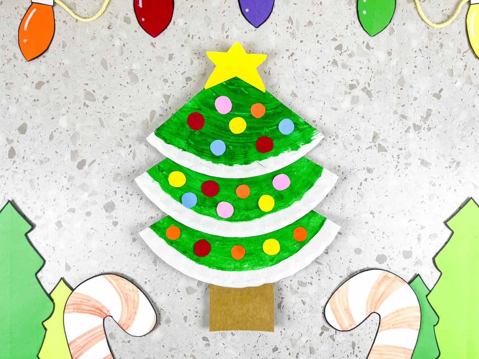 Fun Paper Plate Christmas Tree Craft for Kids + 5 Easy Guide