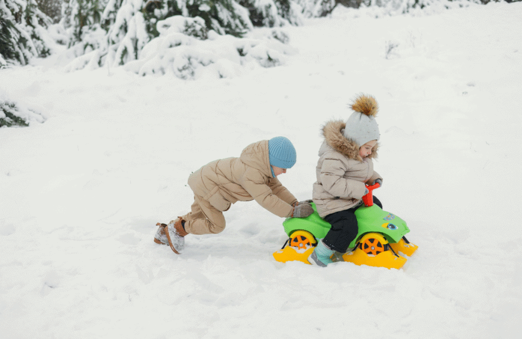 Winter Outdoor Activities for Kids_ Kids Playing in the snow