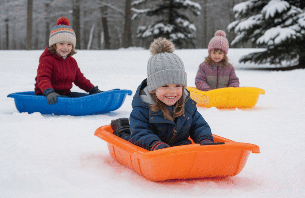 Winter Outdoor Activities for kids_ Kids Sledding Adventures